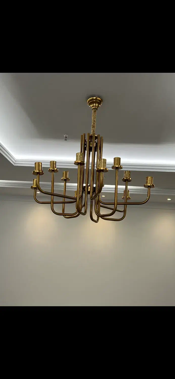 لوستر ۱۲ شاخه|لوستر و چراغ آویز|تهران, سردارجنگل|دیوار