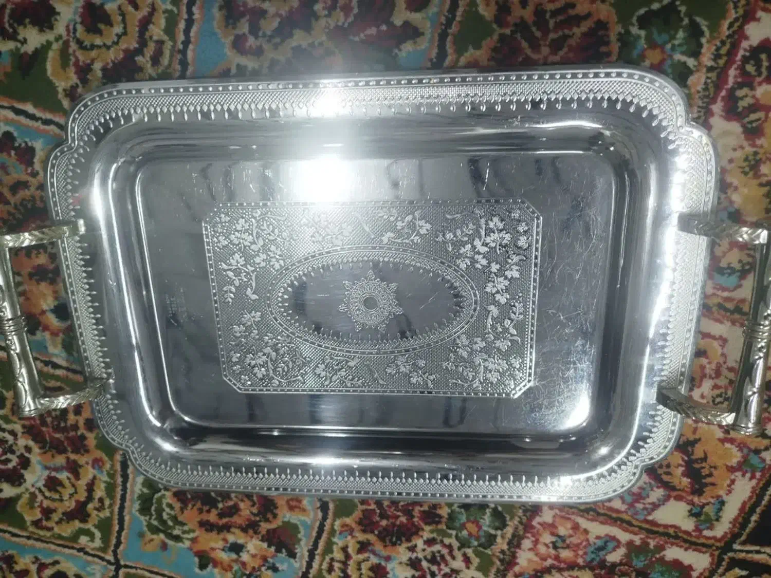 دو عدد سینی استیل|ظروف سرو و پذیرایی|قم, ولیعصر|دیوار