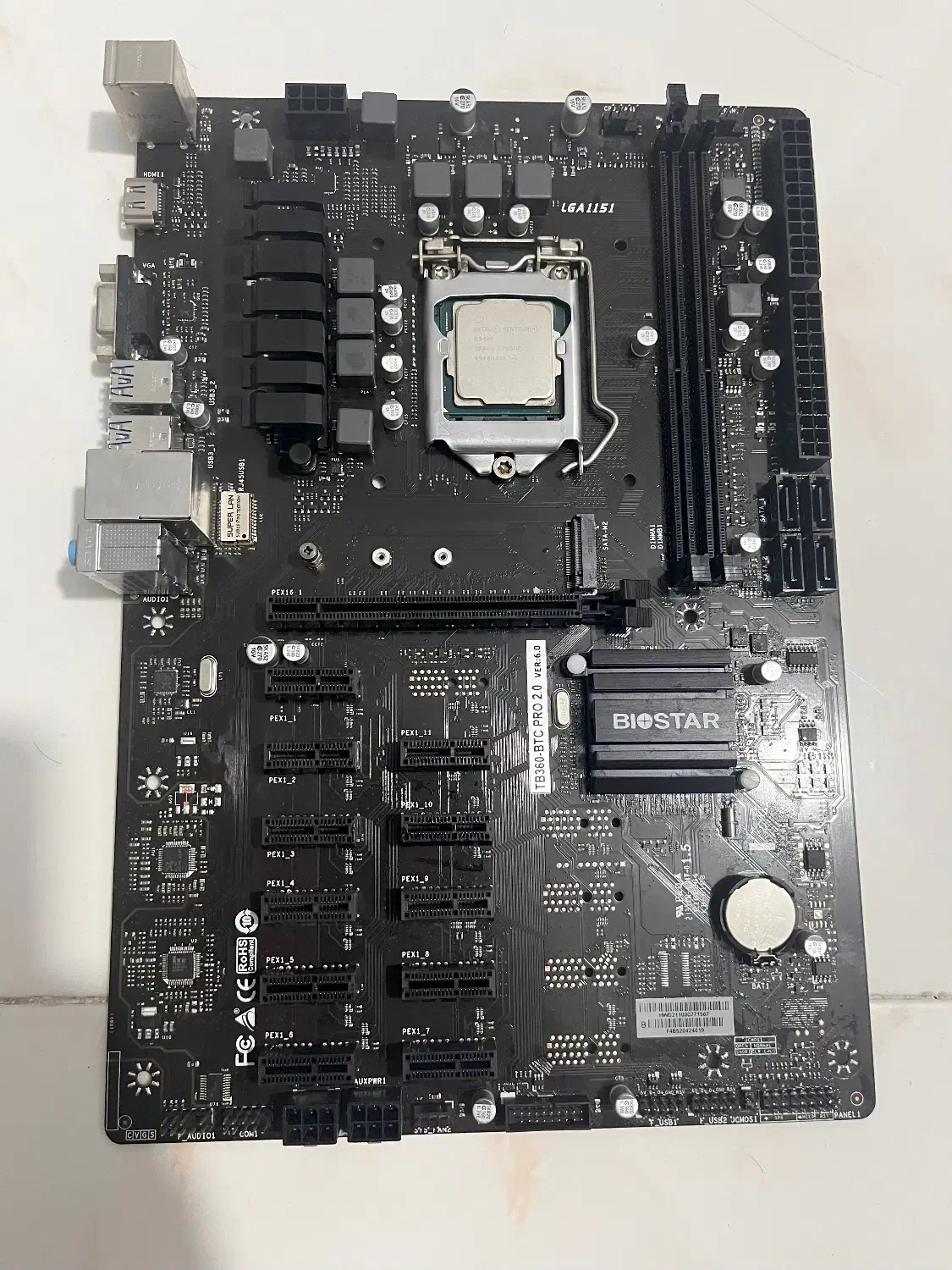 مادربرد بایوستار TB360-BTC PRO و پردازنده G5400|قطعات و لوازم جانبی رایانه|تهران, تهرانپارس غربی|دیوار