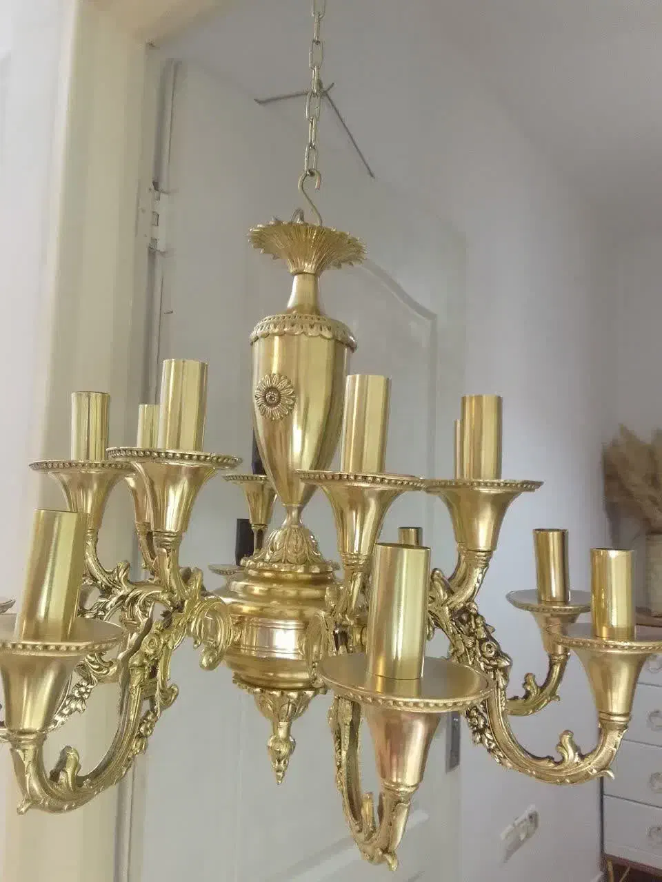 لوستر برنجی|لوستر و چراغ آویز|کرج, کرج نو|دیوار