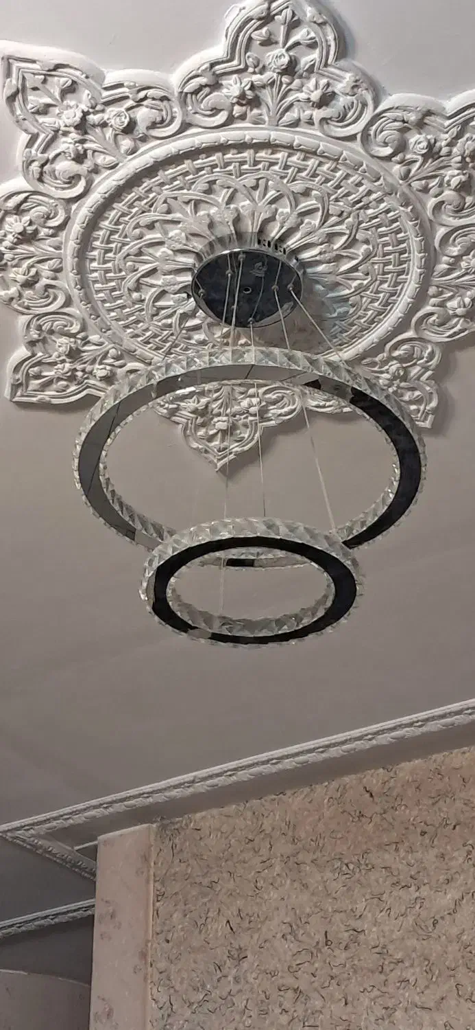 لوستر کریستالی(کهکشانی) گرد|لوستر و چراغ آویز|تهران, منیریه|دیوار