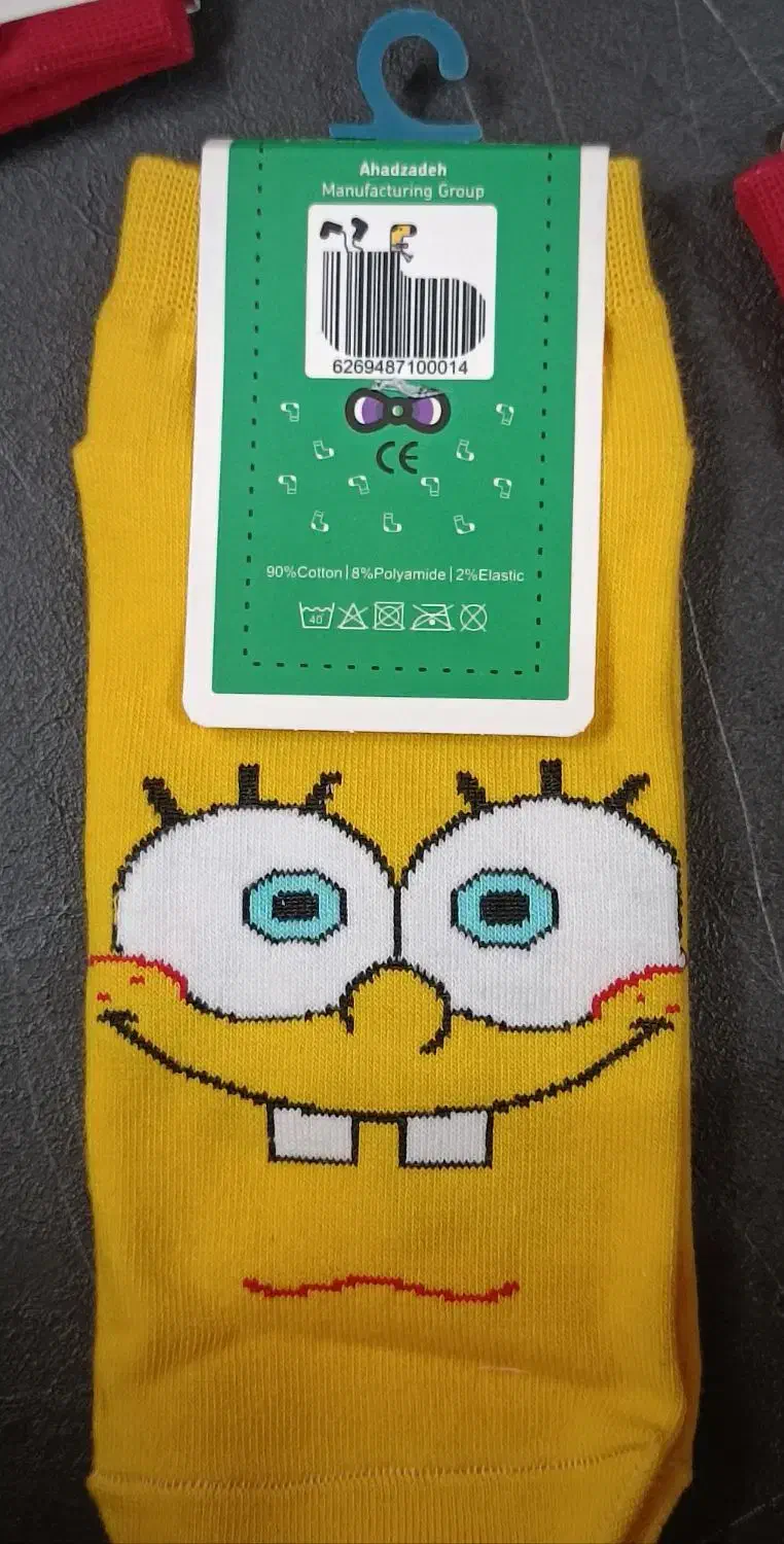 جوراب های فانتزی باب اسفنجی مرد عنکبوتی لبوبو|کفش و لباس بچه|مشهد, عامل|دیوار