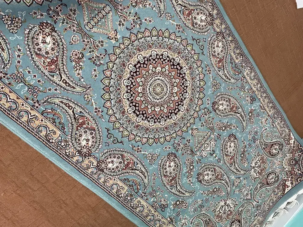 کناره فرش ۸ رنگ فیروزه ای|فرش|ایلام, |دیوار