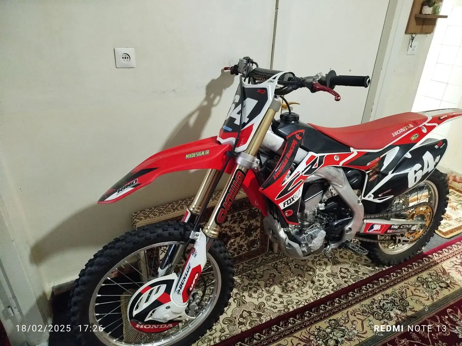 هنداcrf250|موتورسیکلت|همدان, |دیوار