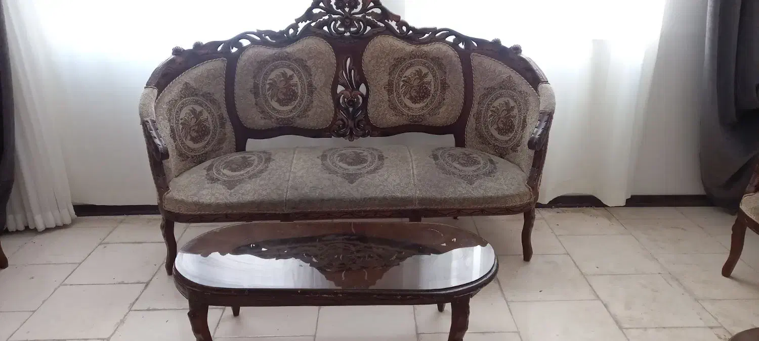 مبل سلطنتی ۹ نفره|مبلمان خانگی و میز عسلی|سهند, |دیوار