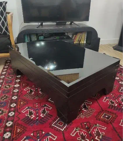 میز جلومبلی و ۳تا عسلی شرکتی،وصندلی جک دار|مبلمان خانگی و میز عسلی|هشتگرد, فاز ۲ مهستان|دیوار