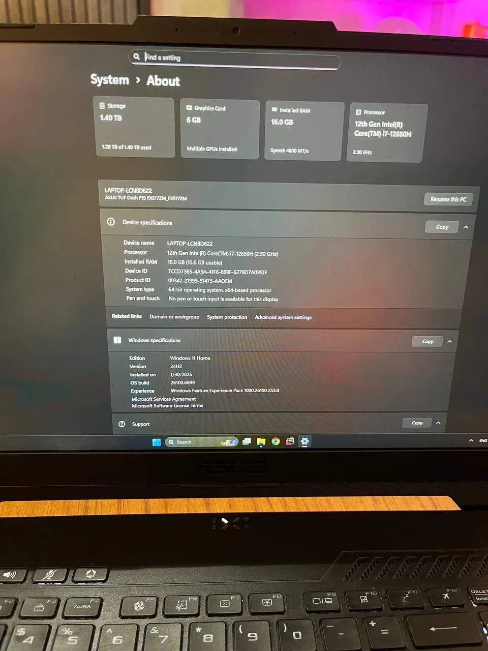 Asus tuf f15 3060|رایانه همراه|تهران, الهیه|دیوار