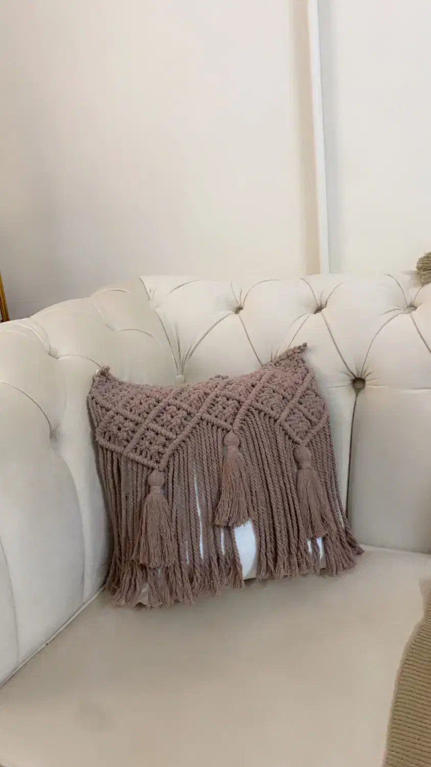 کوسن مکرومه|مبلمان خانگی و میز عسلی|تهران, شهرک شریعتی|دیوار