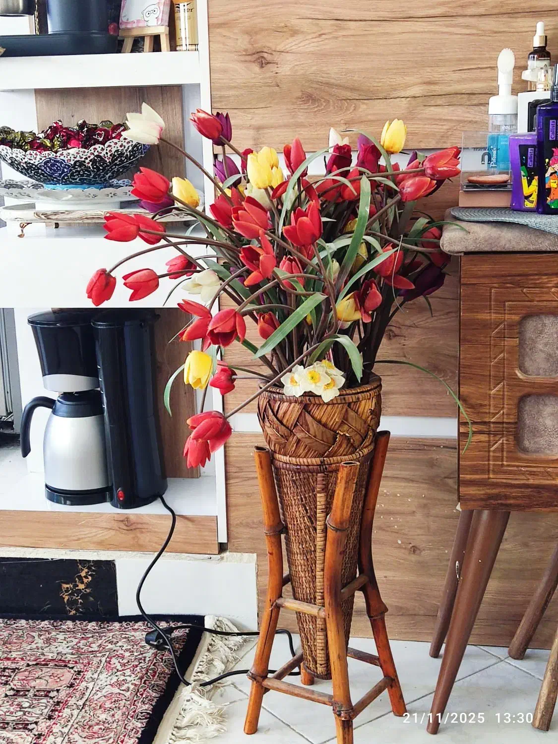 گل گلدان مصنوعی|گل مصنوعی|مشهد, حجاب (شهرک غرب)|دیوار