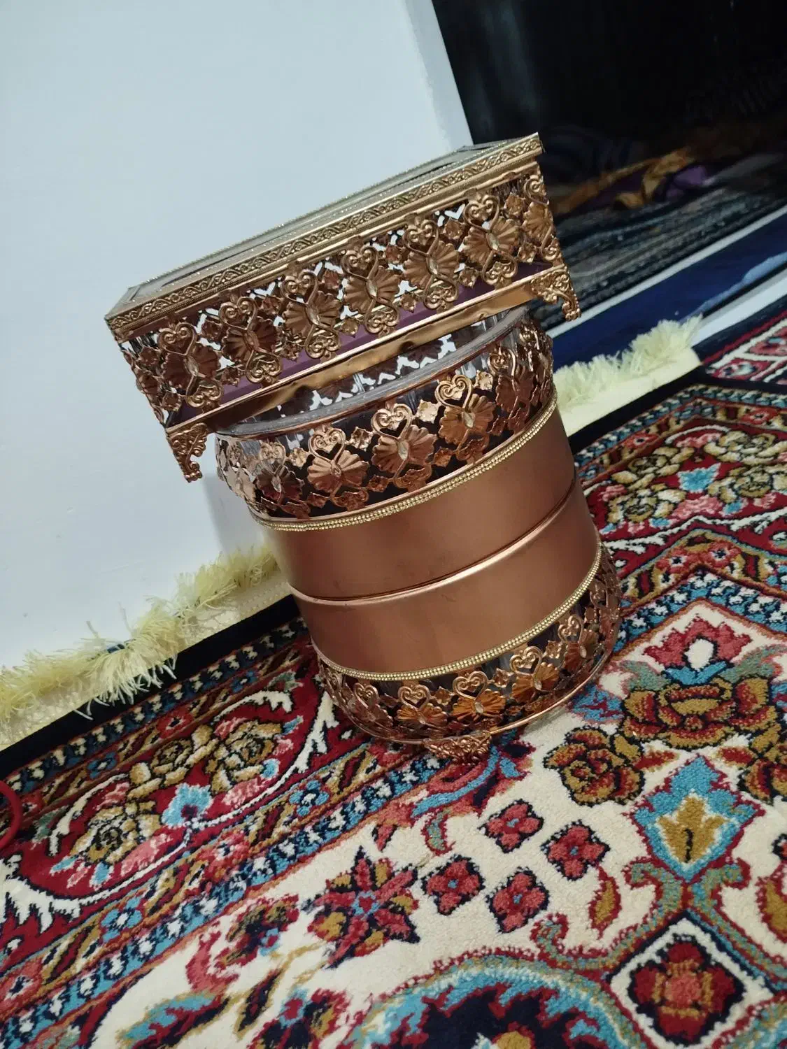 سطل و جا دستمالی نو|صنایع دستی و سایر لوازم تزئینی|اقبالیه, |دیوار