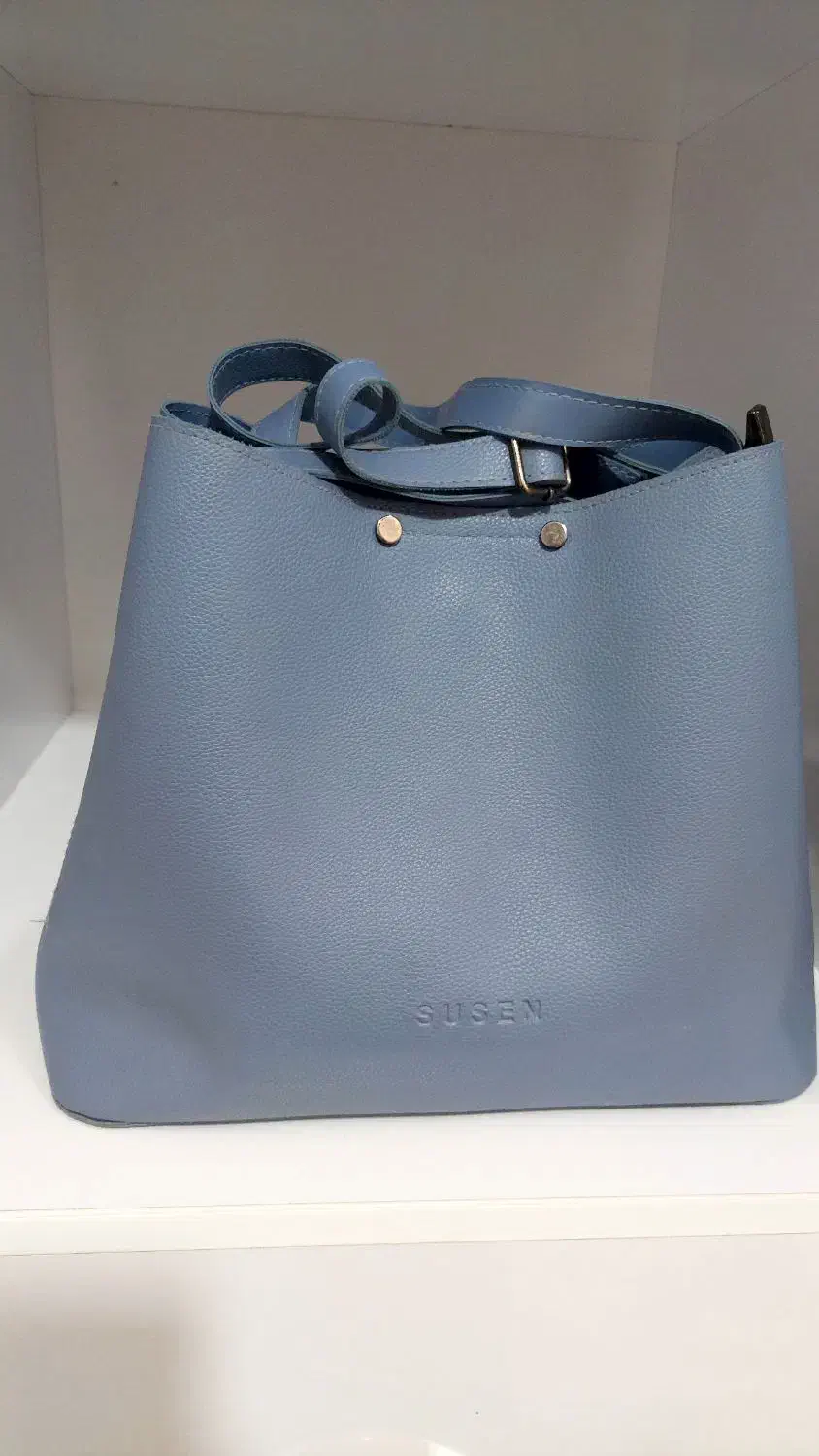 کیف چرم آبی آسمانی روشن|کیف، کفش، کمربند|تبریز, |دیوار