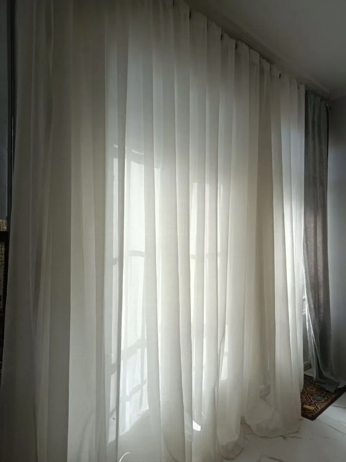 پرده پانچ شده حریر|پرده، رانر، رومیزی|تربت‌حیدریه, مظفریه|دیوار