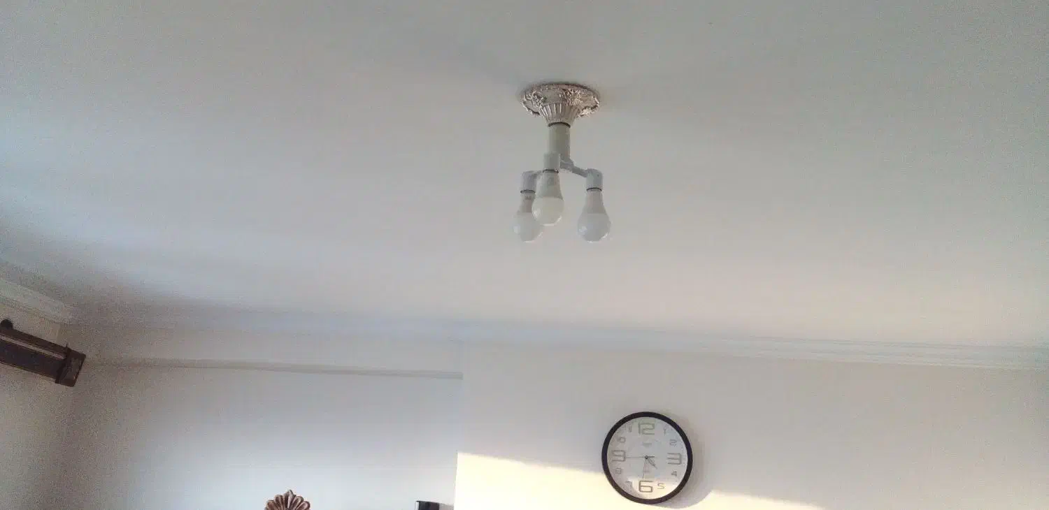 لوستر‌سففی‌سه‌چراغه|لوستر و چراغ آویز|تبریز, |دیوار