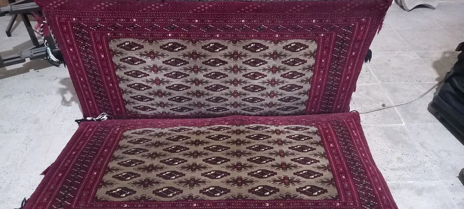 یک جفت پشتی دستبافت انتیک|پشتی|کرج, کمال‌شهر|دیوار