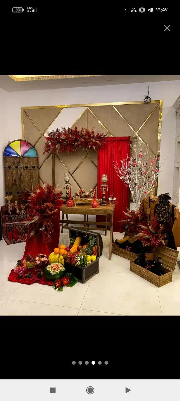 تزئین میز شب چله نامزدی یلدا میوه آرایی و حکاکی|خدمات پذیرایی، مراسم|مشهد, رضاشهر|دیوار