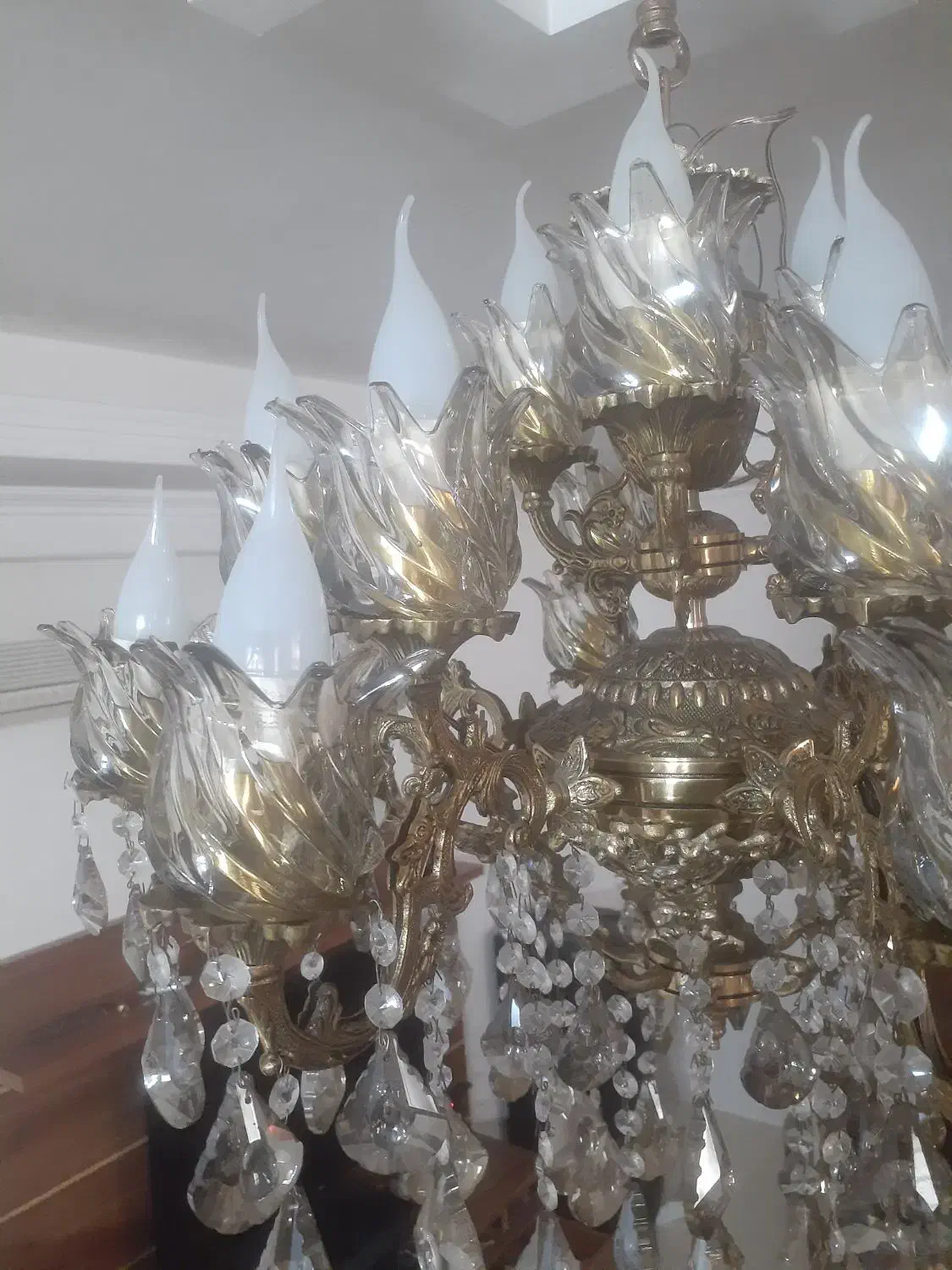 لوستر برنجی|لوستر و چراغ آویز|پاکدشت, پاکدشت (مامازند)|دیوار