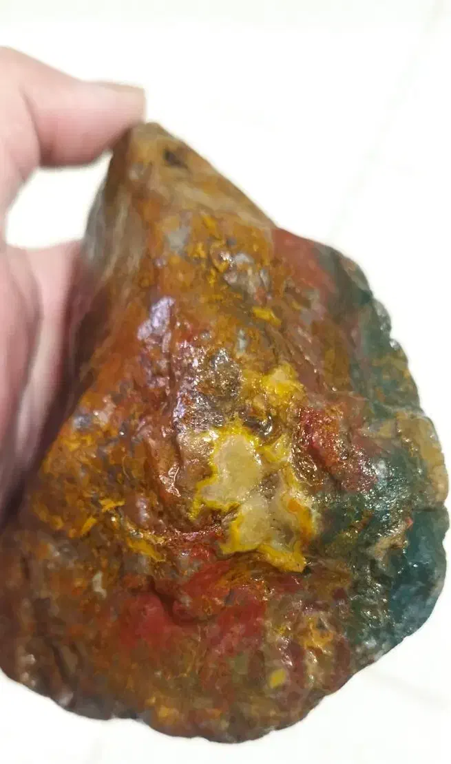 سنگ عقیق کلکسیونی خاص طبیعی چندین رنگ در یک عقیق|کلکسیون اشیاء عتیقه|رشت, فلسطین|دیوار