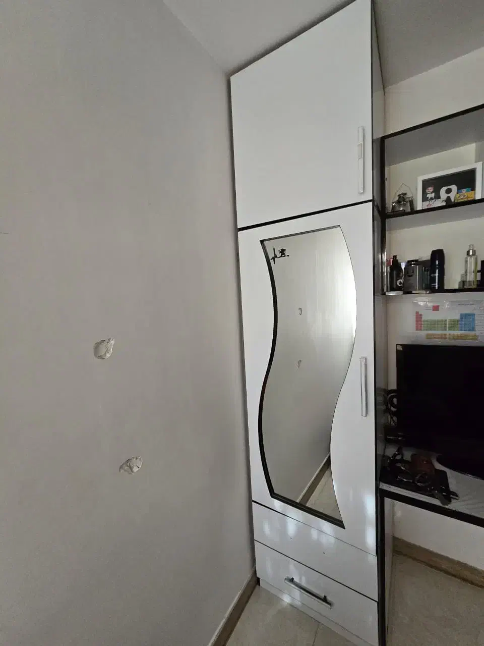 کمد دیواری میز تحریر کتابخونه|جاکفشی، کمد، دراور|لشت نشا, |دیوار