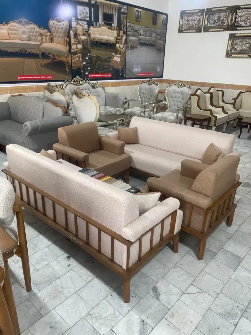 مبل. مینی مال پشت چوبی از دم قسط|مبلمان خانگی و میز عسلی|بیرجند, |دیوار