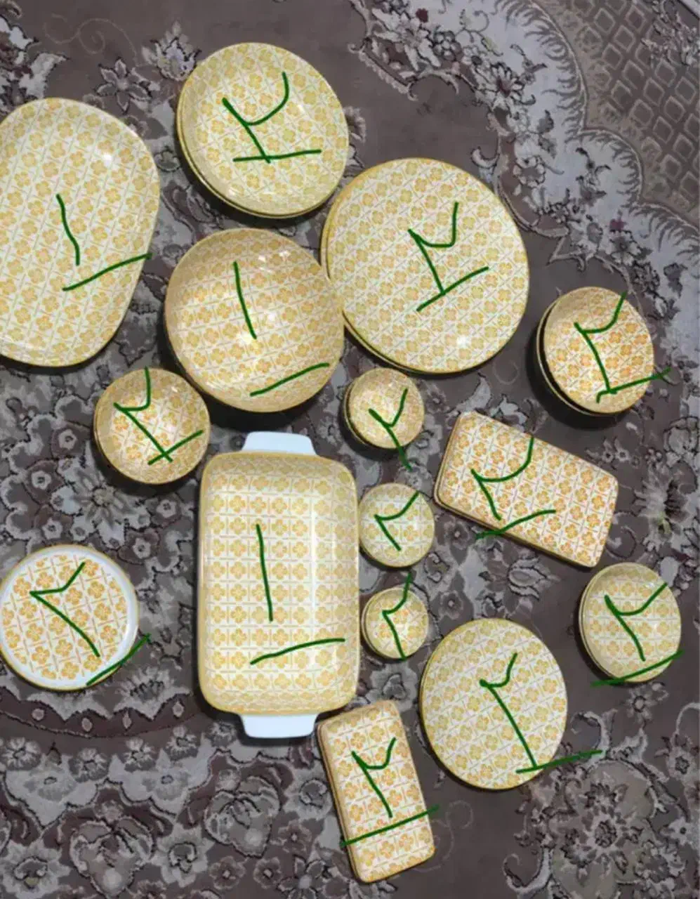 سرویس غذا خوری دونفره|ظروف سرو و پذیرایی|الوند, |دیوار