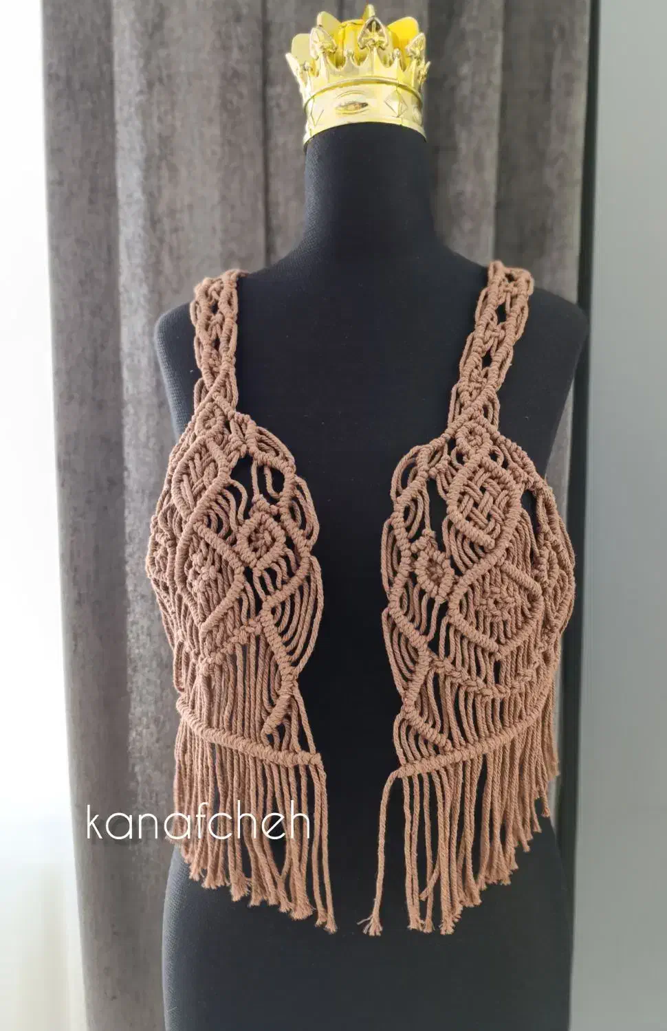 سفارش انواع جلیقه مکرومه پذیرفته میشود|لباس|هشتگرد, فاز ۲ مهستان|دیوار