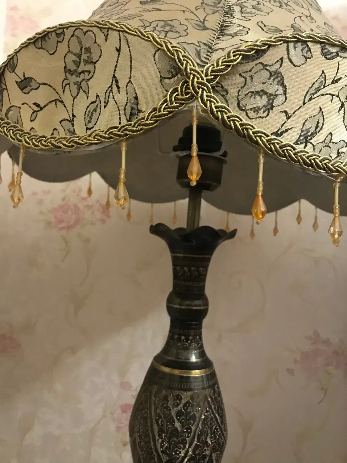 آباژور برنزی|چراغ خواب و آباژور|تبریز, |دیوار