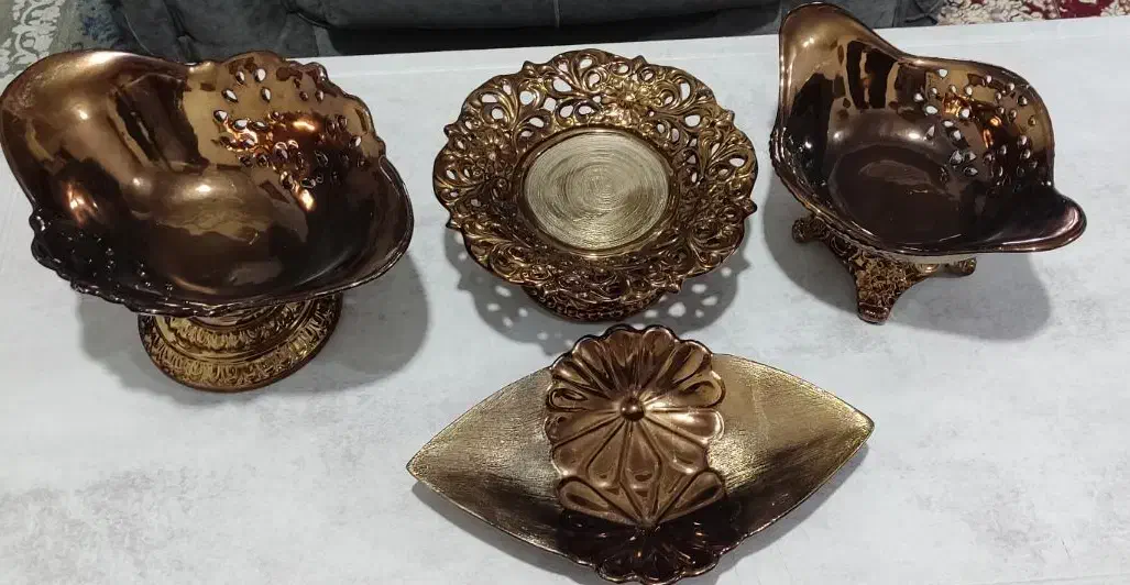 سرویس چهارتیکه پذیرایی|ظروف سرو و پذیرایی|خرم‌آباد, |دیوار