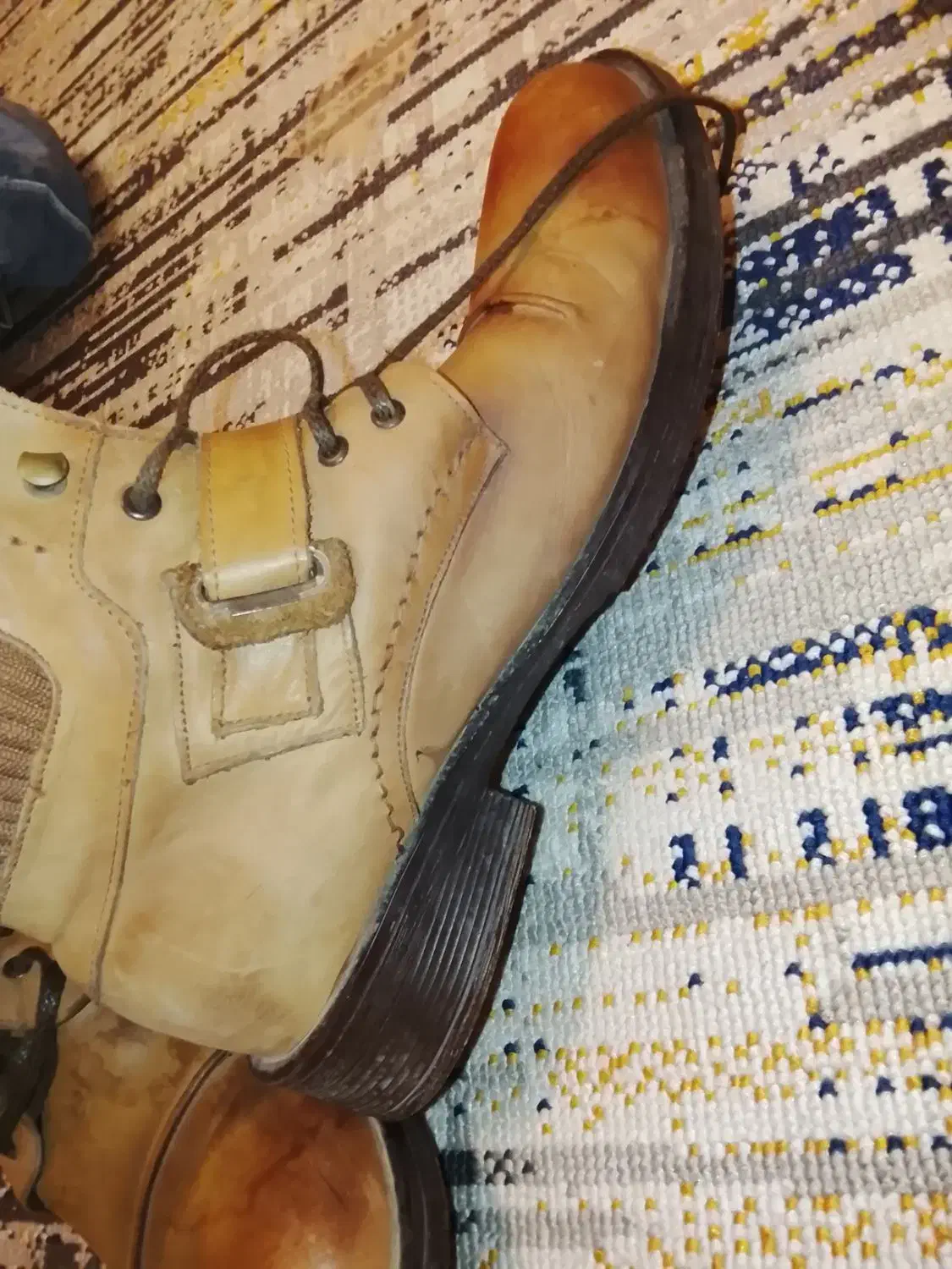 بوت یا پوتین چرمی اصل سایز 43|کیف، کفش، کمربند|بروجرد, |دیوار