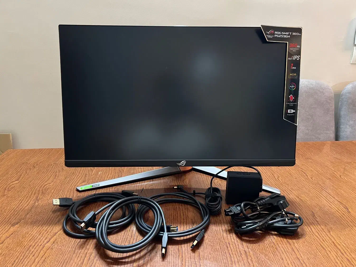 مانیتور گیمینگ Rog Swift Pg259qn|قطعات و لوازم جانبی رایانه|کاشان, کارگر|دیوار