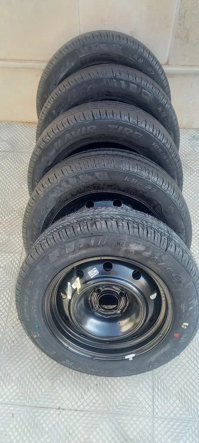 فروش ۵حلقه رینگ و لاستیک کویر|قطعات یدکی و لوازم جانبی|فسا, |دیوار