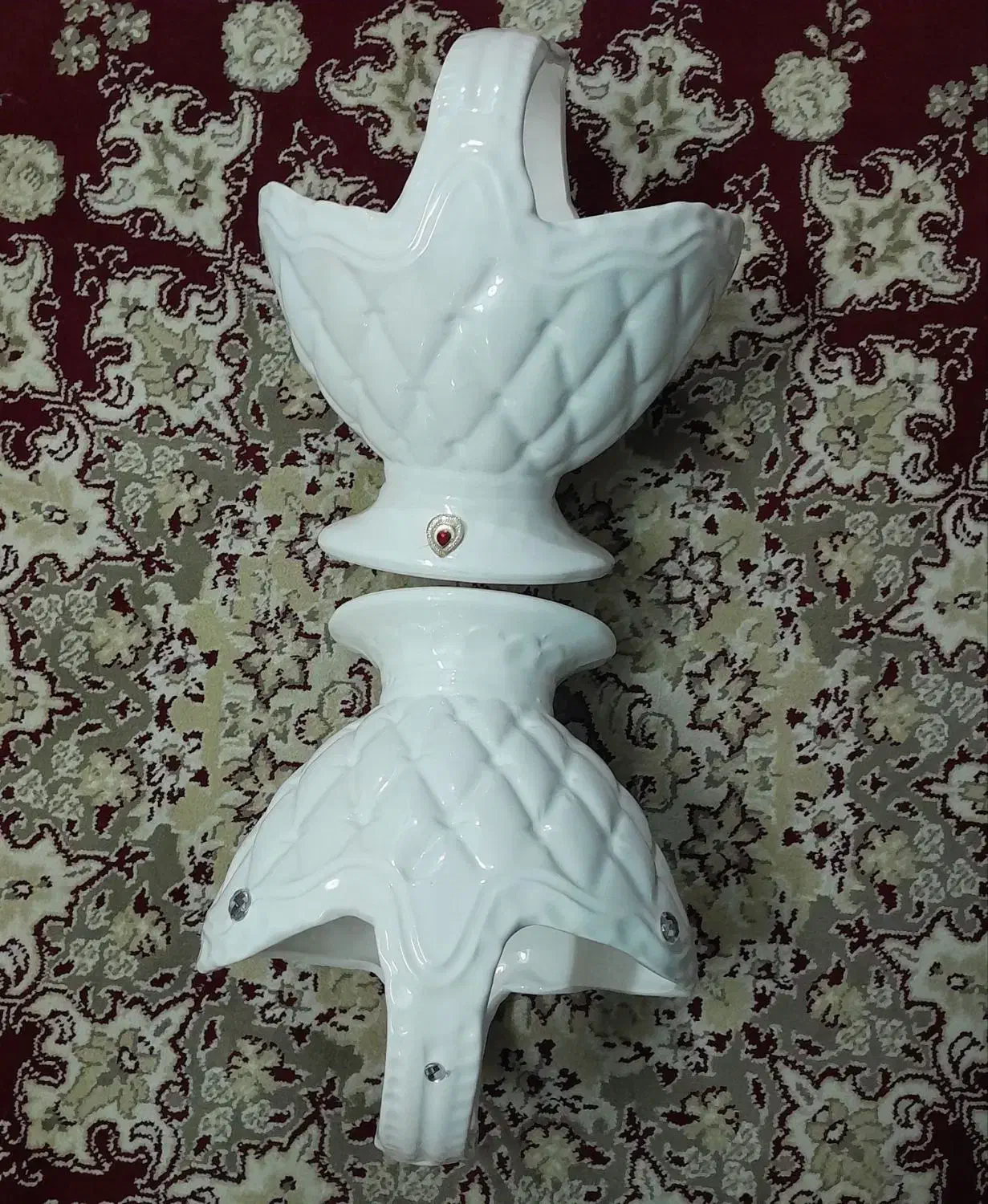 گلدان سرامیکی سفید نو|مجسمه، تندیس، ماکت|رشت, پل تالشان|دیوار