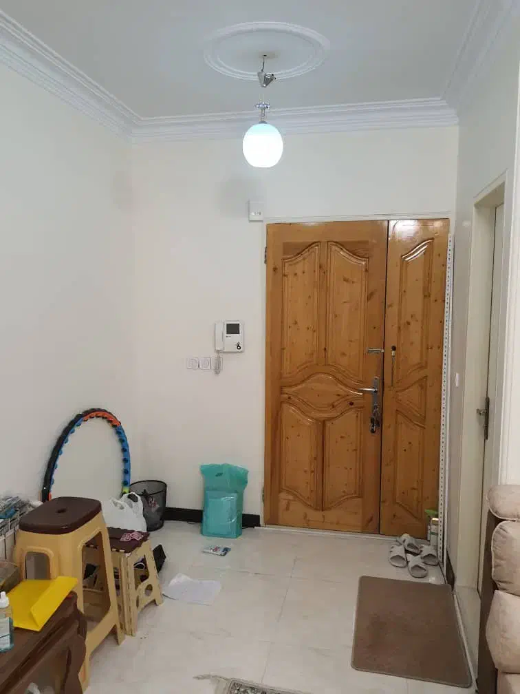 درب چوبی به همراه حفاظ رنگ شده|مصالح و تجهیزات ساختمان|تهران, تسلیحات|دیوار