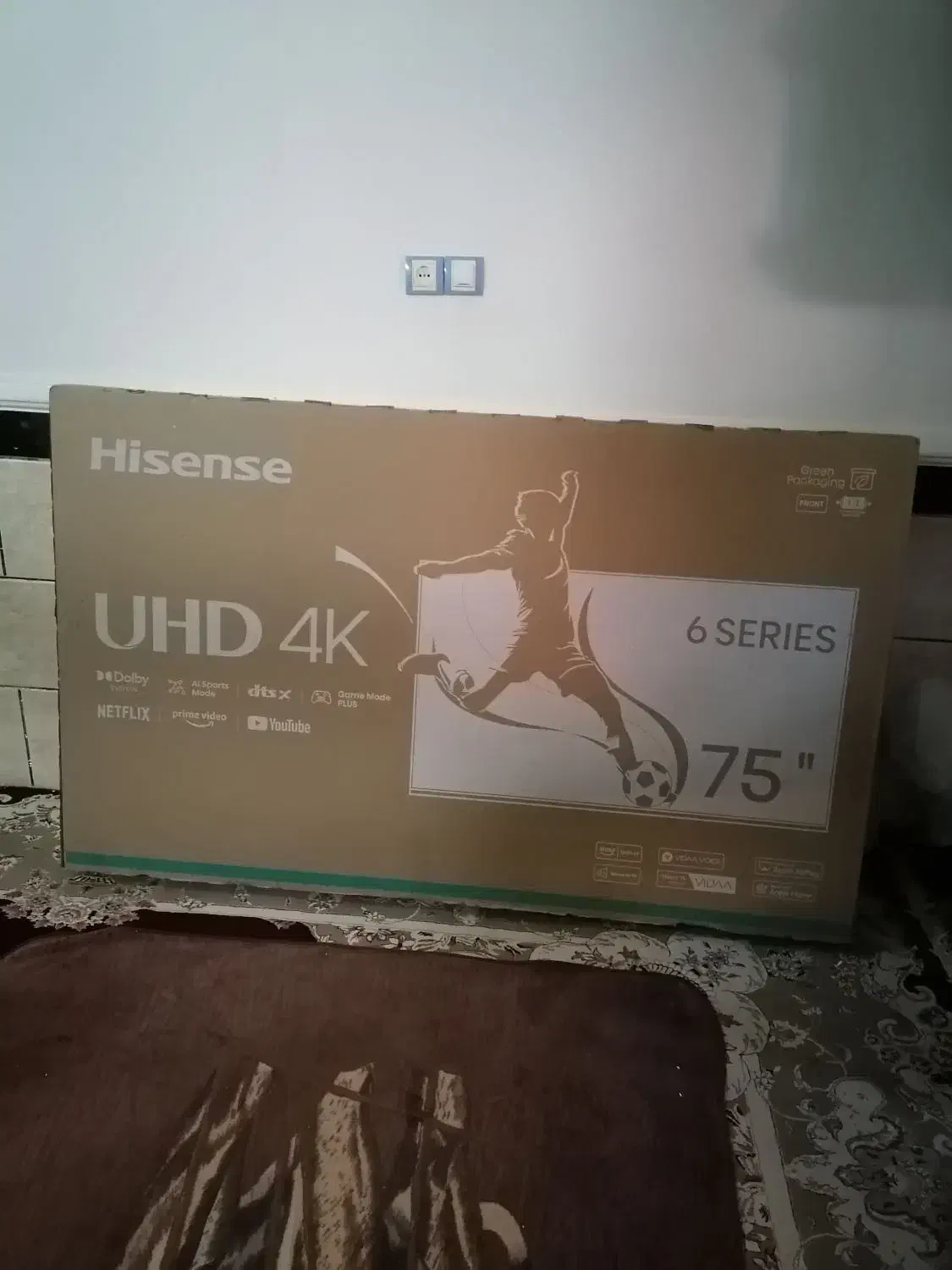 کارتون تلویزیون 75اینج مارک هایسینس|تلویزیون و پروژکتور|شادگان, |دیوار