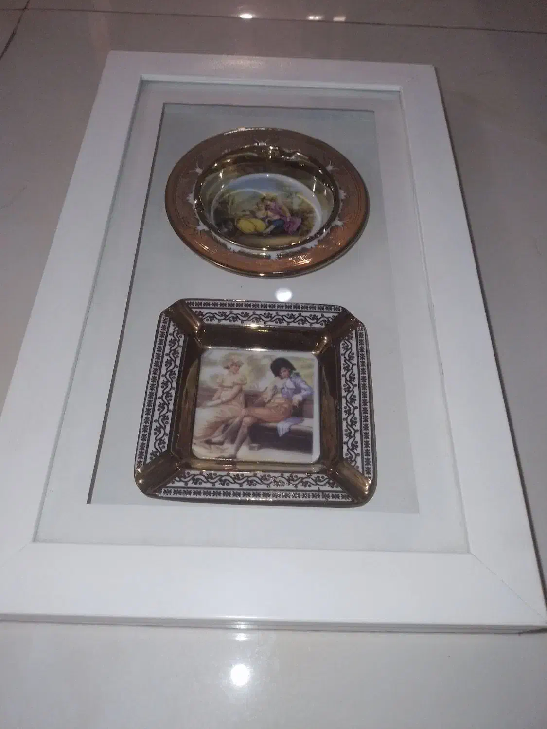 دو عدد زیر سیگاری آنتیک با عکس زیبا کلکسیونی|کلکسیون اشیاء عتیقه|تهران, بهار|دیوار