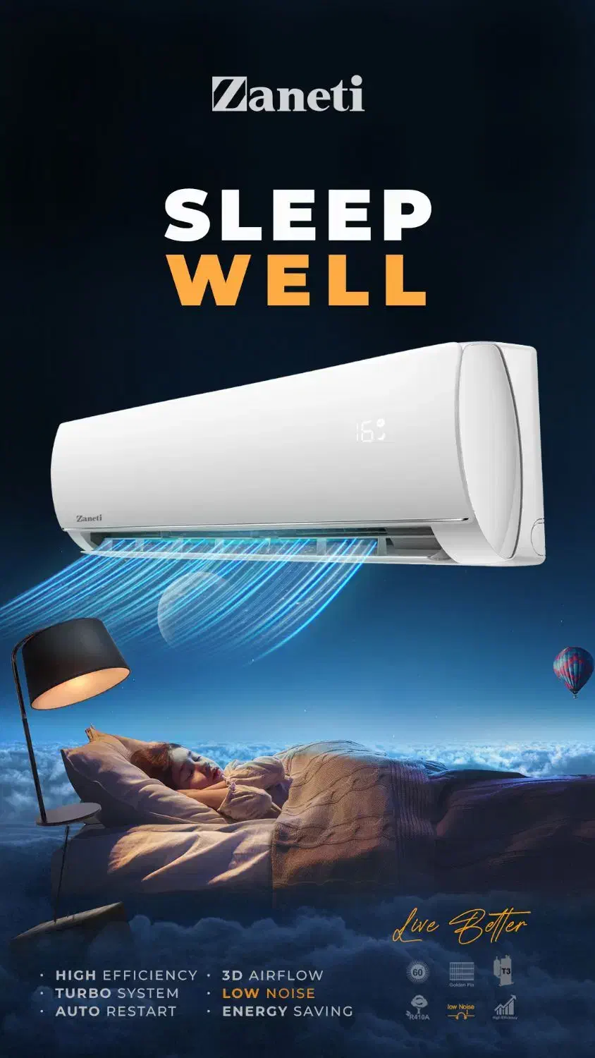 کولر گازی زانتی ۲۴|کولر گازی و فن‌کوئل|کرج, باغستان|دیوار