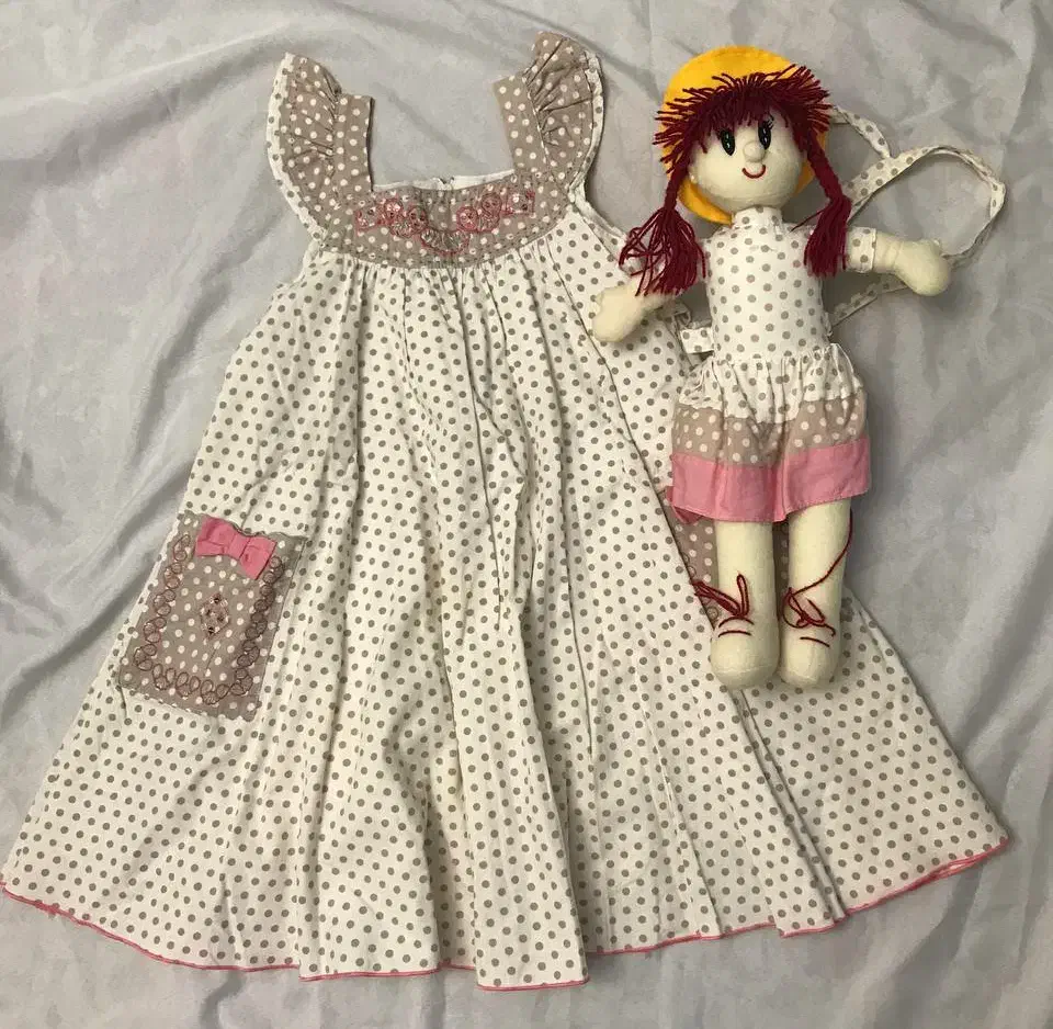 پیراهن دخترانه ست با عروسک|کفش و لباس بچه|تهران, حشمتیه|دیوار