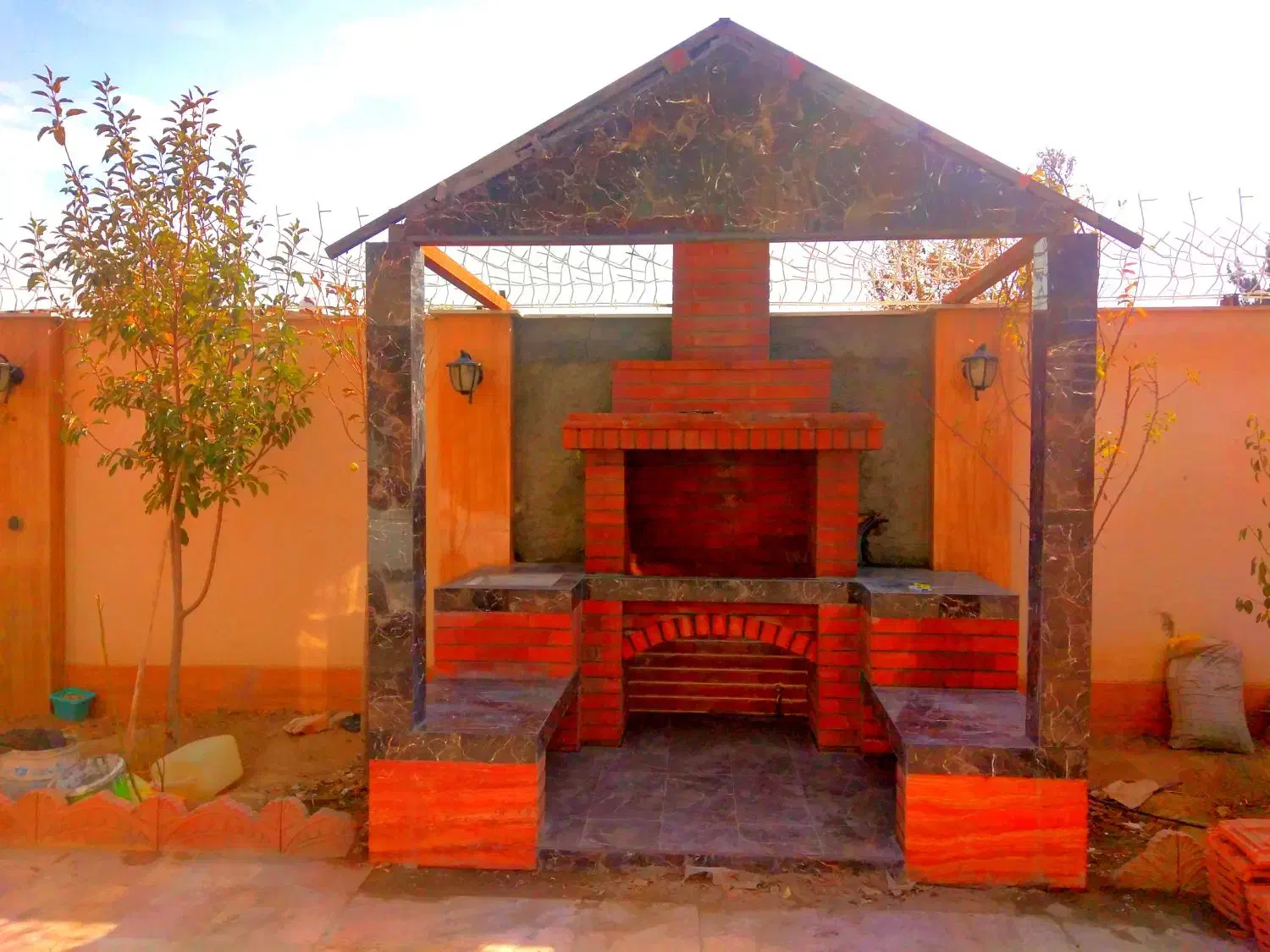 شومینه آجری  منقل  باربیکیو|بخاری، هیتر، شومینه|نجف‌آباد, بازار|دیوار