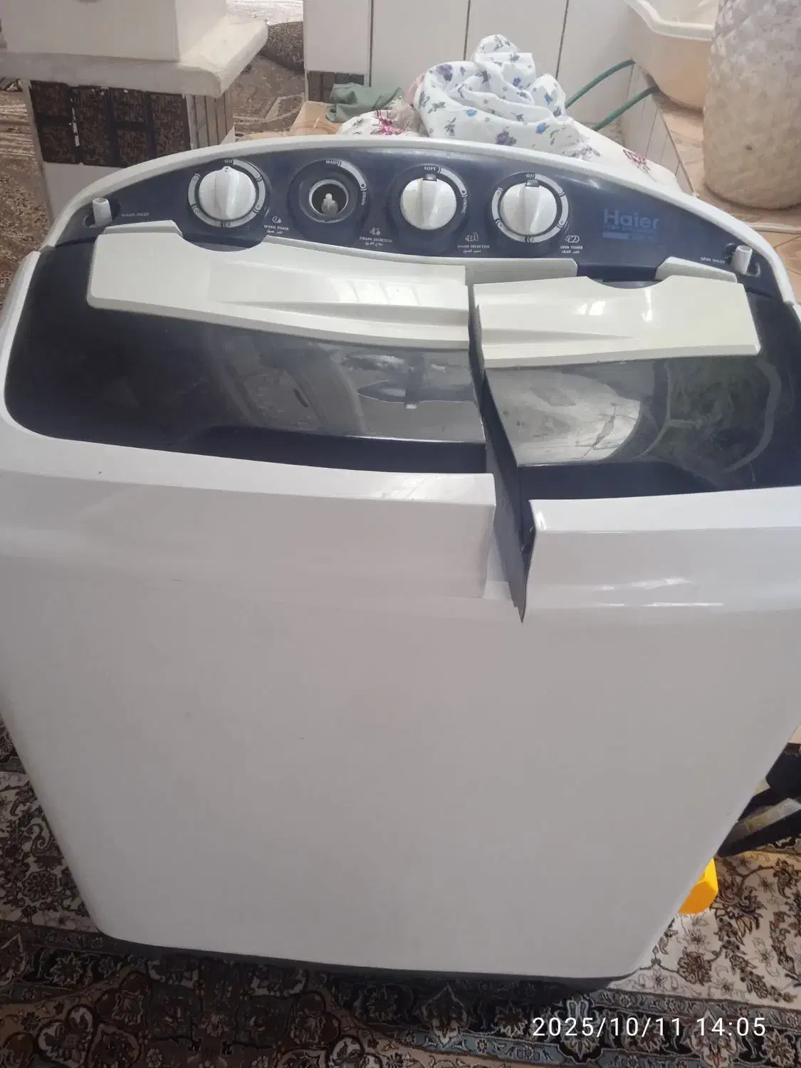 لباس شویی دوقلو هایر|ماشین لباسشویی و خشک‌کن لباس|یاسوج, |دیوار