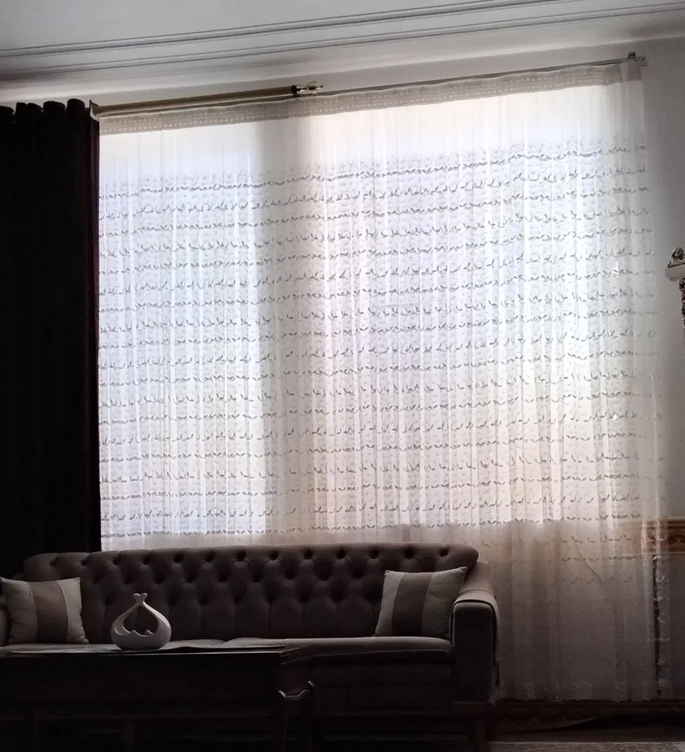 پرده گیپورچین پلیسه|پرده، رانر، رومیزی|تربت جام, یحیی آباد|دیوار