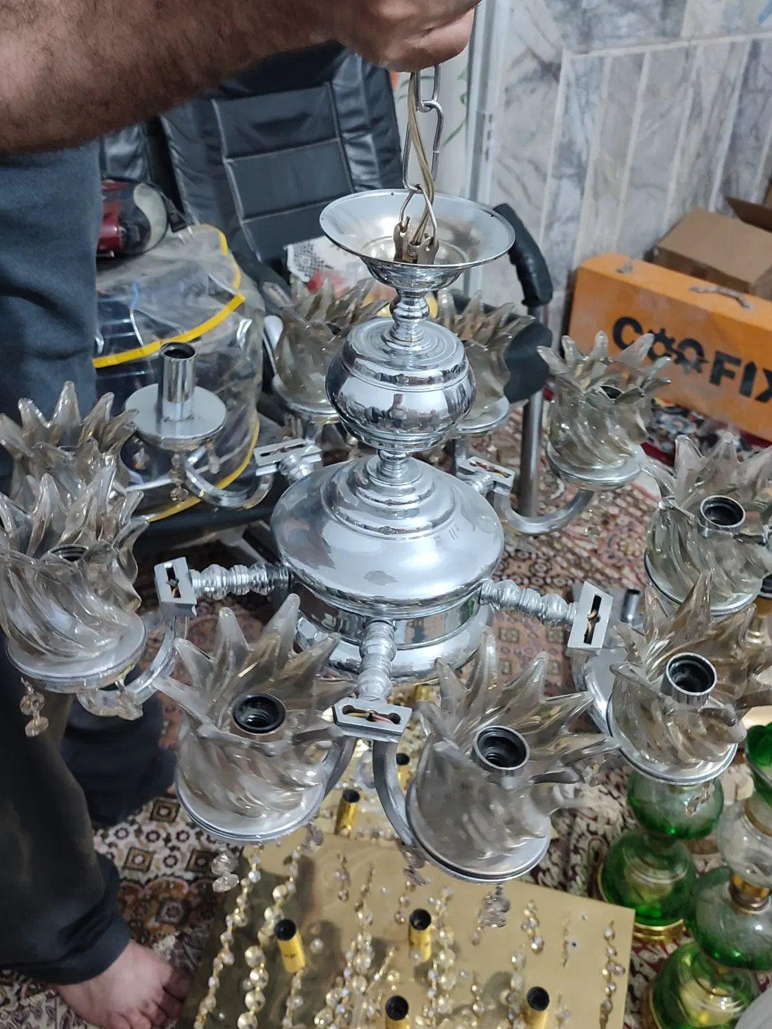 لوستر|لوستر و چراغ آویز|زاهدان, |دیوار
