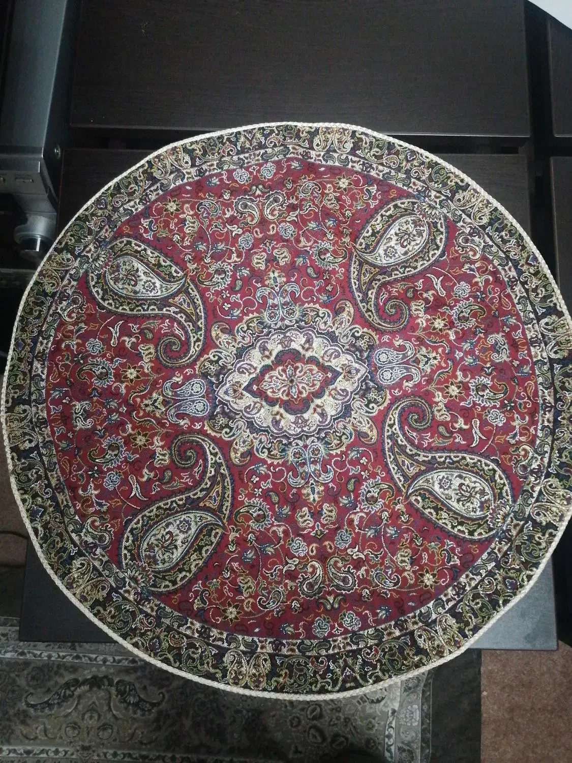 رومیزی گرد ترمه|صنایع دستی و سایر لوازم تزئینی|تهران, قناتکوثر|دیوار