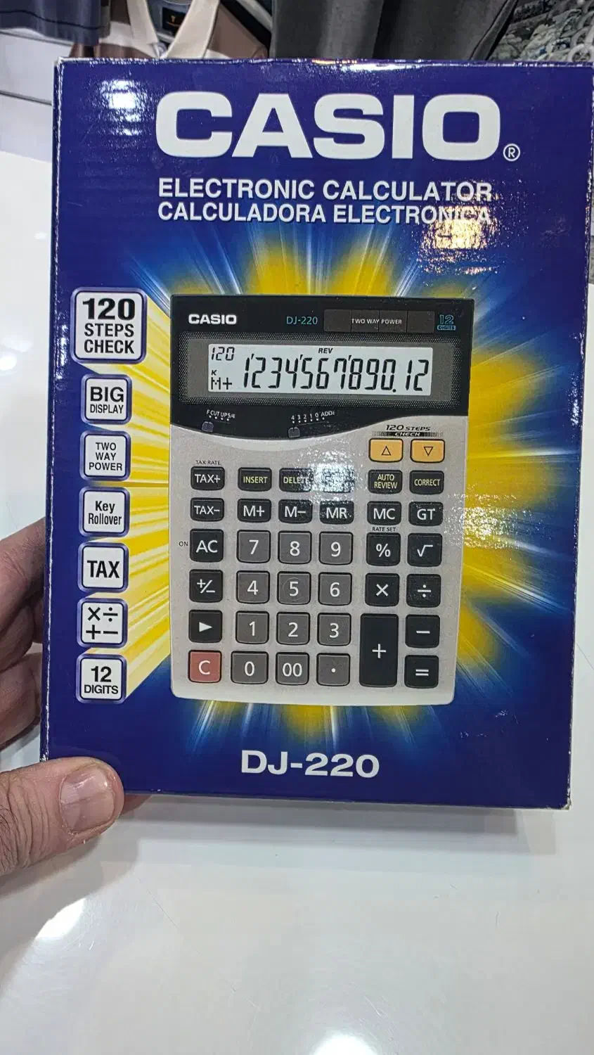 فروش یک دستگاه ماشین حساب کاسیو مدل Dj220اصلی|لوازم التحریر|شیراز, شاهچراغ|دیوار