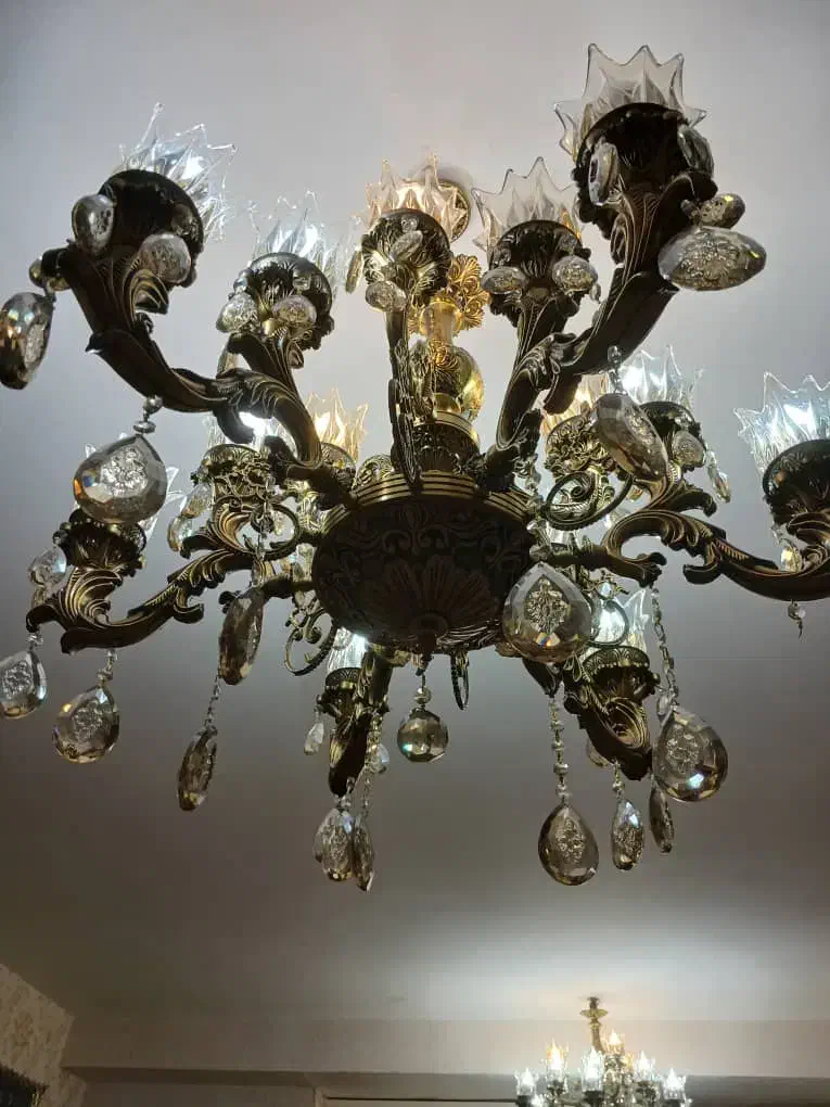 جفت لوستر سنگین|لوستر و چراغ آویز|تبریز, |دیوار