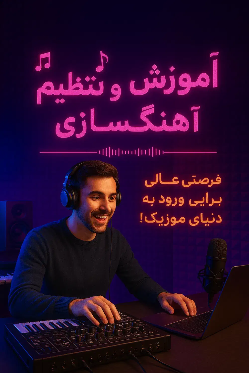 آموزش آهنگسازی و تنظیم از صفر تا استودیو|خدمات آموزشی|تهران, پونک|دیوار