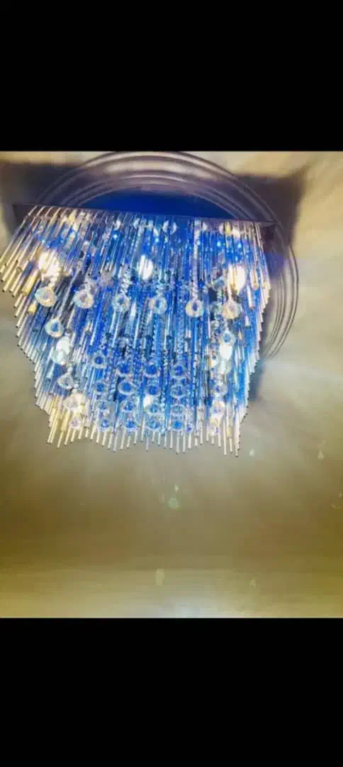 لوستر کنترلی خارجی کریستالی|لوستر و چراغ آویز|تهران, دبستان|دیوار