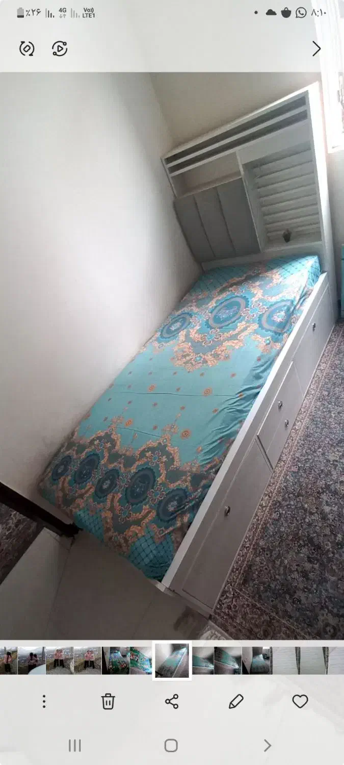 تخت نوجوان دوتا سالم|تشک تختخواب|باغستان, |دیوار