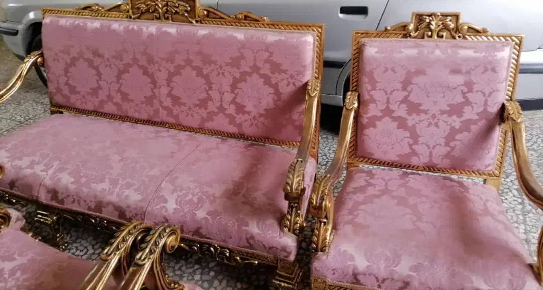 مبل سلطنتی 7 نفره میز ناهار خوری 8|مبلمان خانگی و میز عسلی|قائم‌شهر, |دیوار