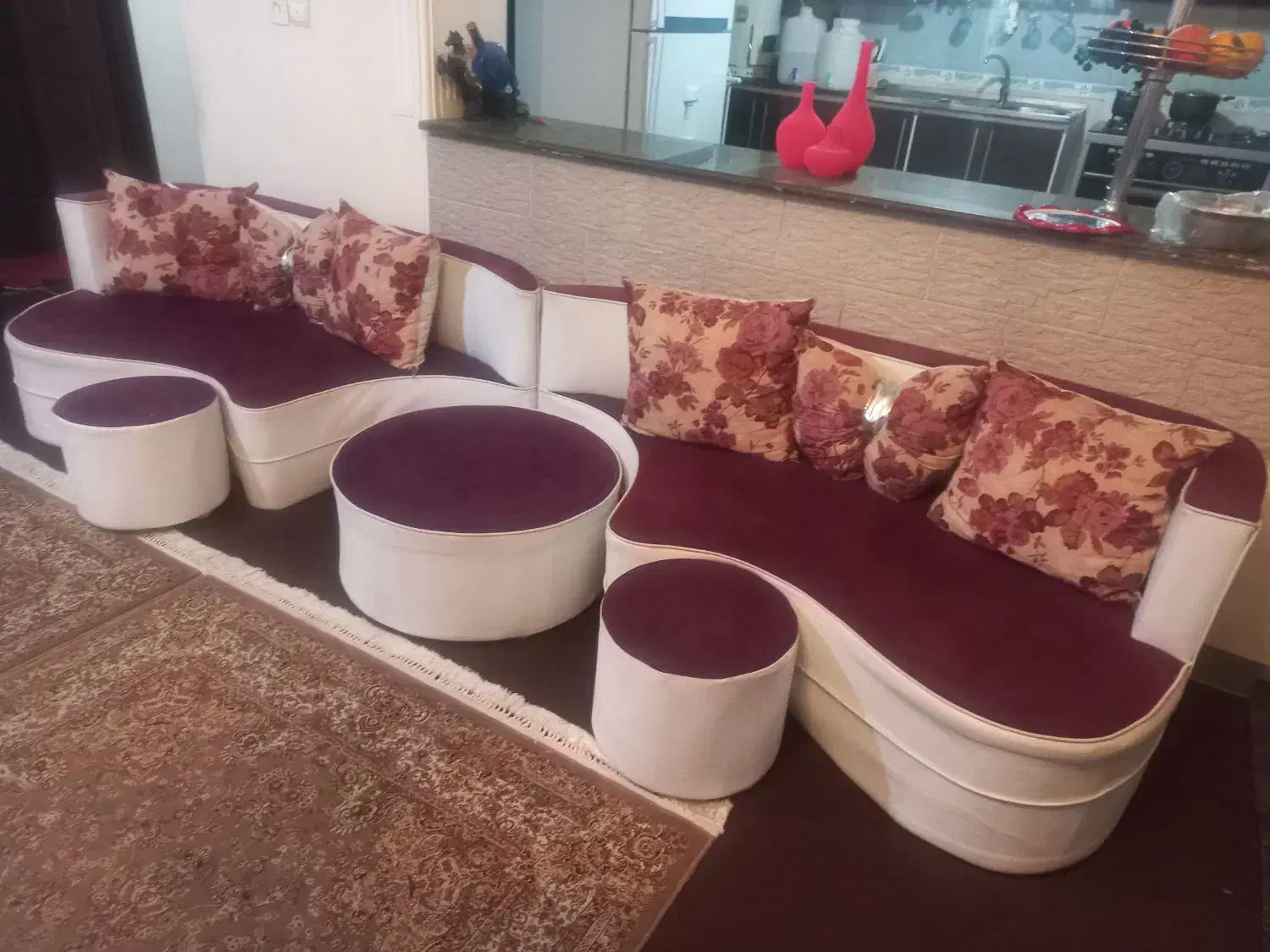 یک دست،مبل همراه با گل میز،|مبلمان خانگی و میز عسلی|شیراز, قلعه نو|دیوار