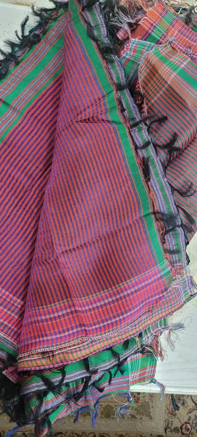 دستمال یزدی ابریشمی|سفره، حوله، دستمال آشپزخانه|سبزوار, فقیه سبزواری|دیوار