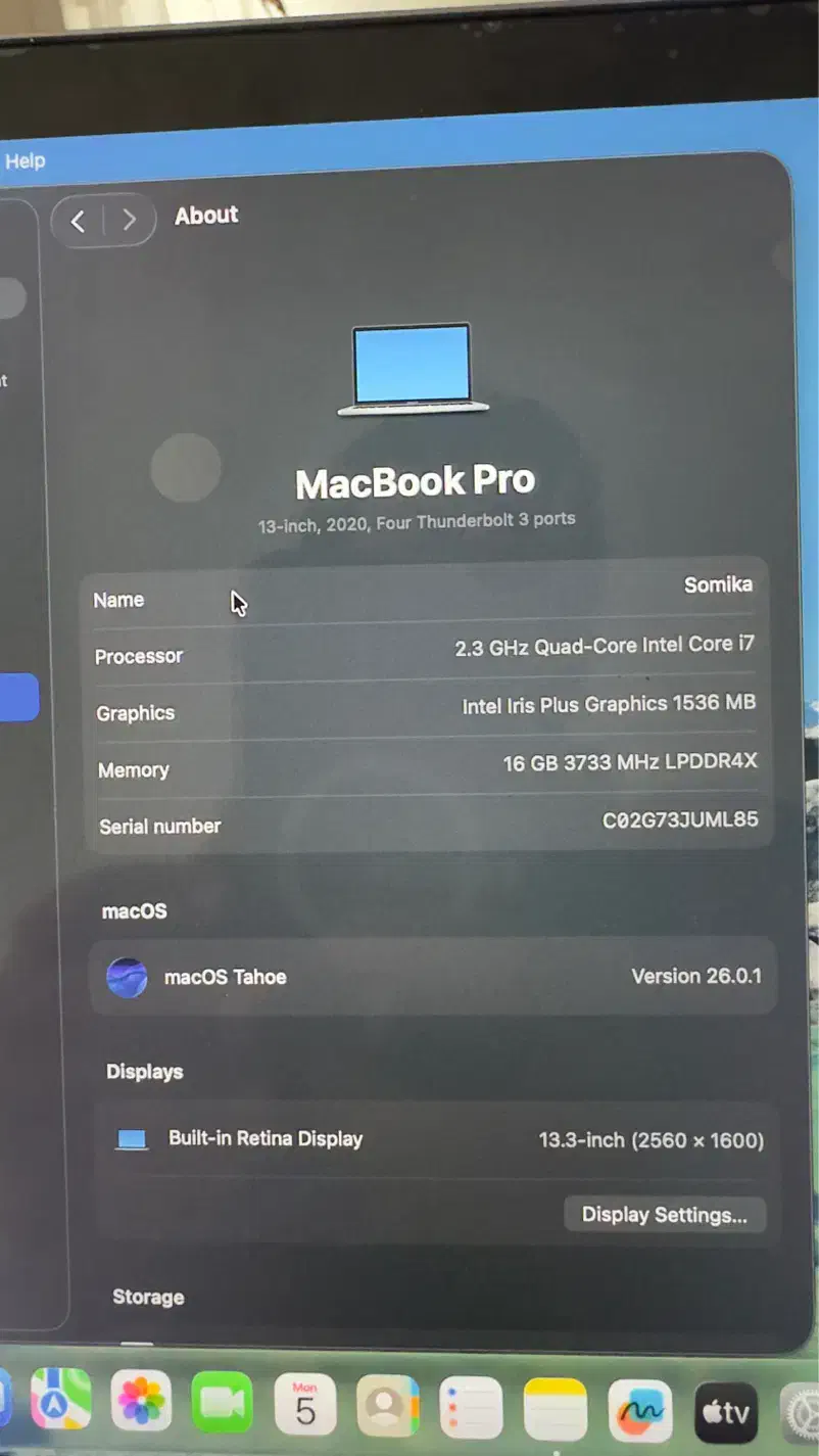مک بوک پرو ۲۰۲۰ i7|رایانه همراه|تهران, قیطریه|دیوار
